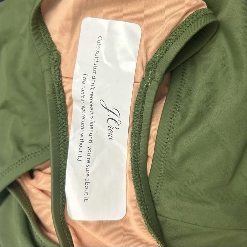 J.Crew Green Scoopneck One Piece Swimsuit